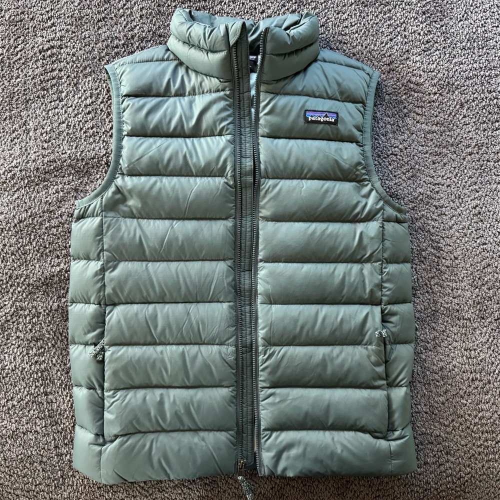 Patagonia Kids Down Sweater Vest - Gray - Picture 4 of 8